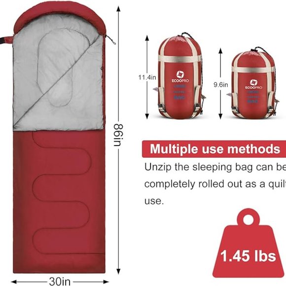 ECOOPRO Sleeping Bag - New - Picture 4 of 5